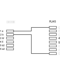 TAE adapter TAE-F han til RJ45 hun(8P2C)