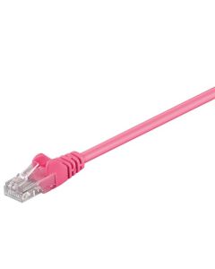 CAT 5e patchkabel, U/UTP, magenta, 5m