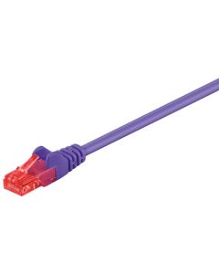 CAT 6 patchkabel, U/UTP, violet, 7,5m