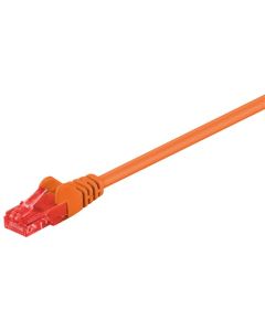 CAT 6 patchkabel, U/UTP, orange, 1,5m