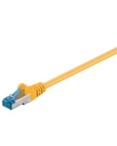 CAT 6a patchkabel S/FTP (PiMF), gul, 1,5m