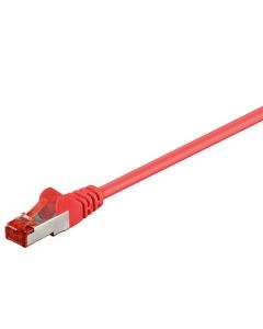 CAT 6 patchkabel S/FTP (PiMF), rød, 25m