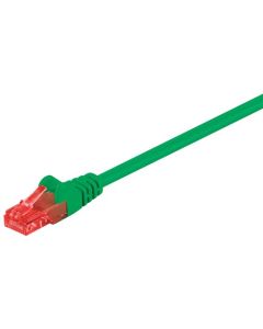 CAT 6 patchkabel, U/UTP, grøn, 25m