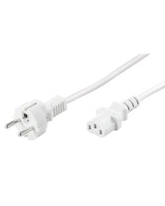 Ledning, 2 m, hvid