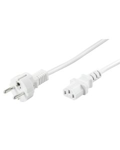 Ledning, 5 m, hvid