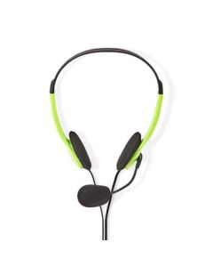 NEDIS, PC-headset   On-ear   2 x 3,5 mm stik   2,0 m   Grøn