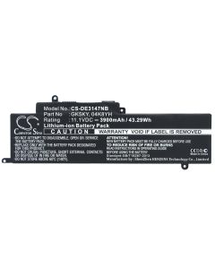 Batteri til Dell Inspiron 11 3147 Laptop - 11,1V (kompatibelt)