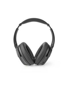 NEDIS, Bluetooth over-ear-hovedtelefoner   24 timers spilletid   25 dB Støjreduktion   Hurtig opladning   Sort