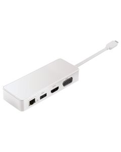 2-Power Dock USB Type-C til HDMI & VGA Travel Dock