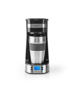 Nedis, Single-serve kaffemaskine ,  Dobbeltvægget rejsekrus ,  0,42 l ,  Timer