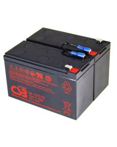 Erstatningsbatteri svarende til APC RBC5 inkl. Stik