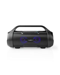 NEDIS, Party-boombox  6 timers spilletid  Bluetooth®  TWS  Festlys  Sort