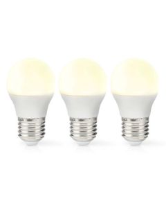 LED Pære E27 | G45 | 4.9 W | 470 lm | 2700 K | Varm Hvid | 3 stk.