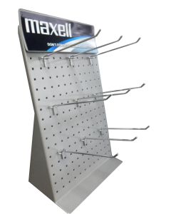 Maxell Counter Top Display with hooks