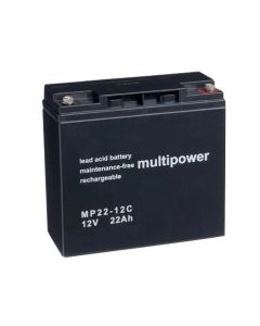 Multipower MP22-12C 12V 22Ah forbrugs batteri til golfvogn