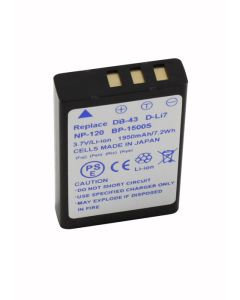 NP-120/D-LI7- Batteri til Fuji digital kamera
