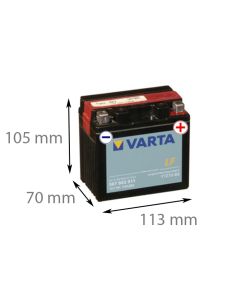 VARTA 507 902 011 - 12V 5Ah (Motorcykelbatteri)