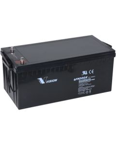 Vision 6FM200 AGM Deep Cycle - 12V 200Ah (forbrugsbatteri)