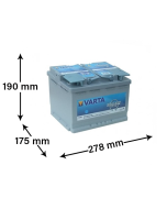 Varta A7 (E39) - 12V 70Ah (Start-Stop Bilbatteri)