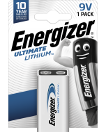 Energizer Ultimate Lithium 9V / 522 Batteri (1 Stk. Pakning)