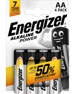 Energizer Alkaline Power AA / E91 Batterier (4 Stk. Pakning)