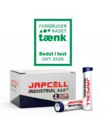 Japcell Industrial AAA/LR03 alkaline batterier – 40 stykker