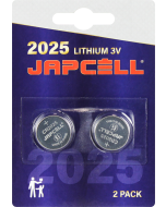 Japcell Lithium CR2025 Batterier - 2 stk. pakning