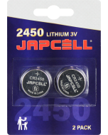 Japcell Lithium CR2450 Batterier - 2 stk. pakning