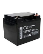 Q-Batteries 12LCP-50 12V 50Ah deep cycle AGM batteri (Forbrugsbatteri)