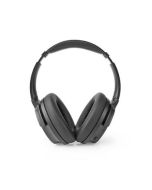 NEDIS, Bluetooth over-ear-hovedtelefoner   24 timers spilletid   25 dB Støjreduktion   Hurtig opladning   Sort